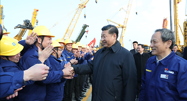 中共中央總書記、國家主席、中央軍委主席習(xí)近平親臨徐工集團考察調(diào)研
